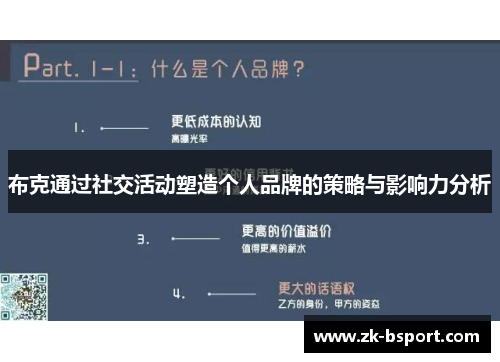 布克通过社交活动塑造个人品牌的策略与影响力分析 布克通过社交活动塑造个人品牌的策略与影响力分析